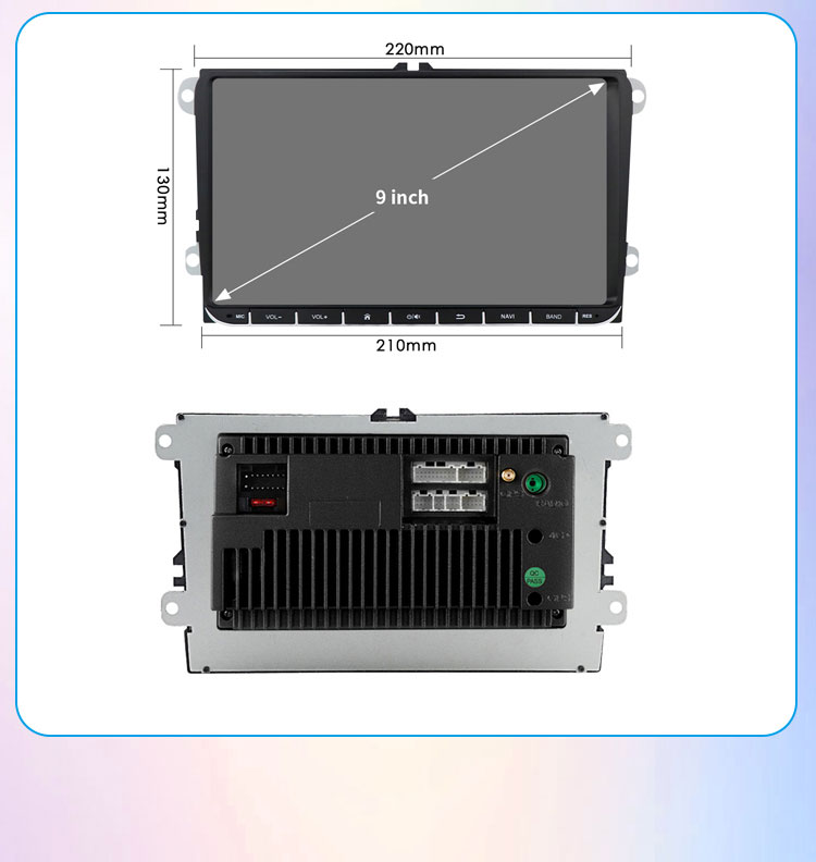 derui Smart,9 Inch VolksWagem With Botton