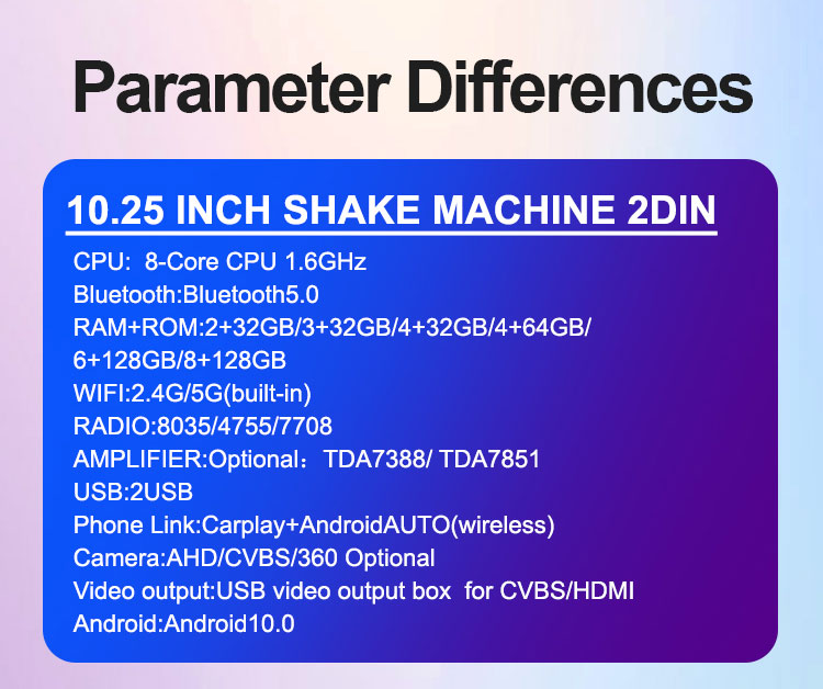 dr.smart,derui smart,10.25 INCH Shake Machine 2DIN